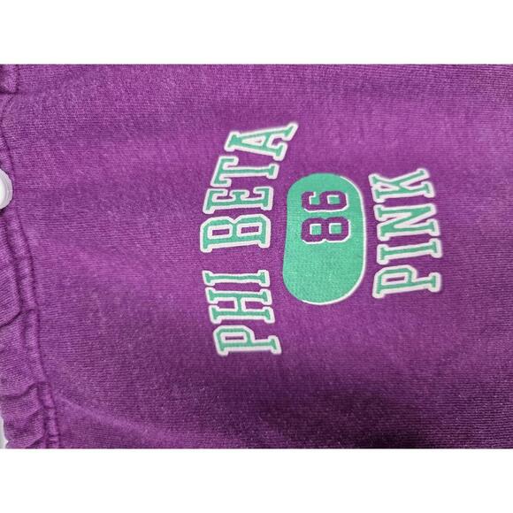 Victorias Secret PINK PHI BETA y2k FAVORITE SWEATS Joggers MEDIUM Pants - Picture 2 of 7